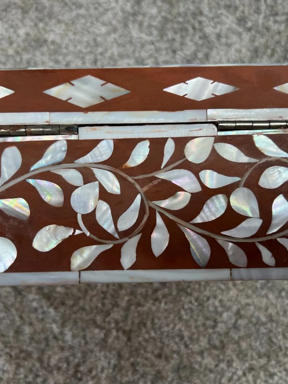 Handmade Bone Inlay Jewelry Box Trinket Box - Brand New - Made in India